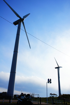 宮川公園の風力発電